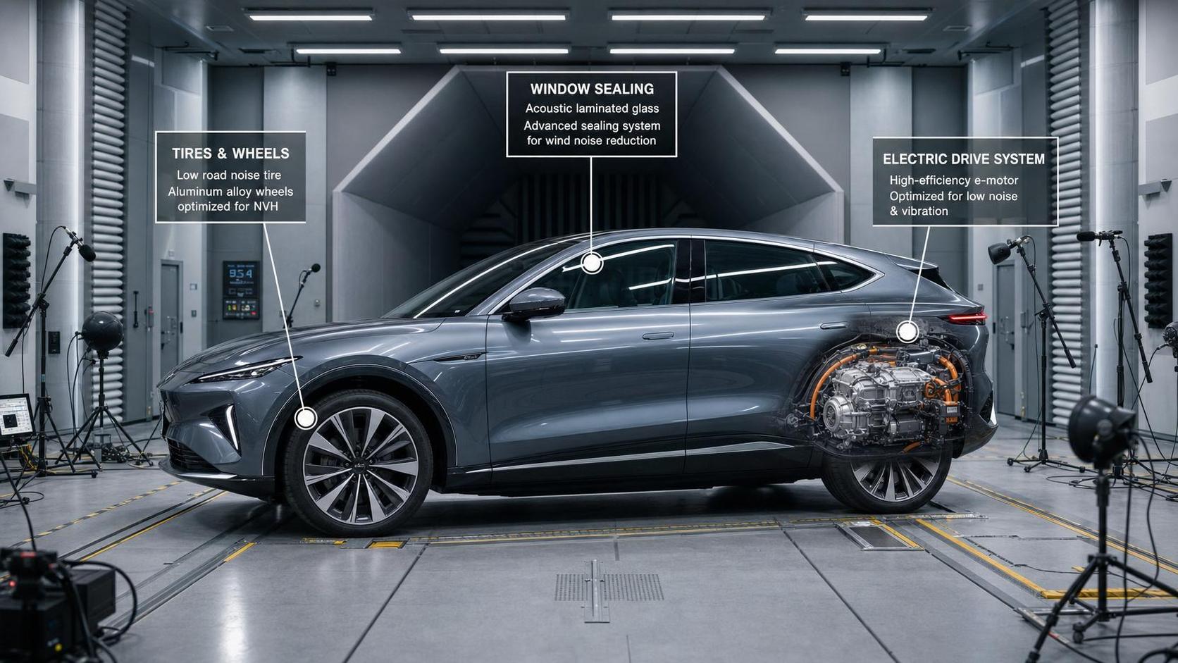 NVH Control for EVs: How to Reduce Road, Motor, and Wind Noise by Source