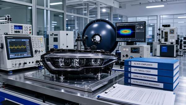 GCC Markets Tighten Laser Headlight Entry Testing
