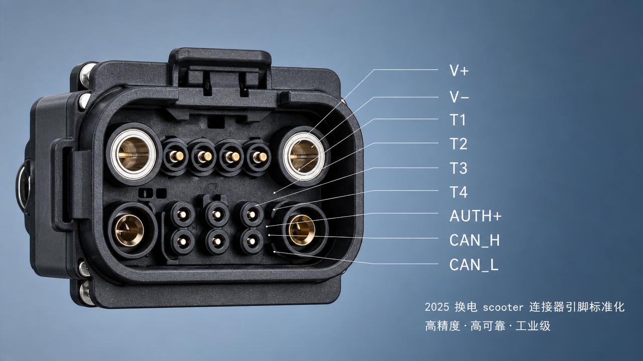 Evolutionary trends in swappable battery scooters: 2025 standardization progress on connector pinout