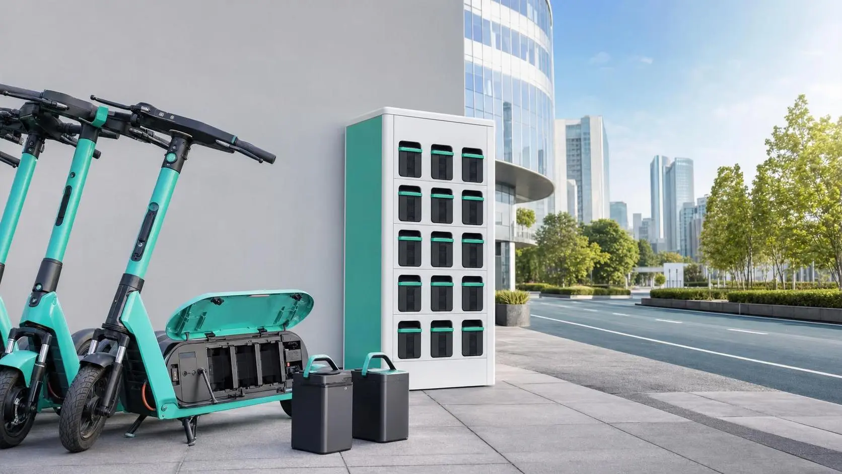 How Battery-Swapping Networks Work for Shared Fleet Scooters