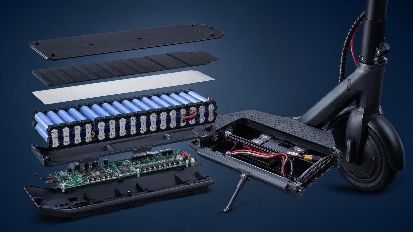 Component Selection for E-Scooters Battery Systems: Cells, BMS, and Thermal Protection