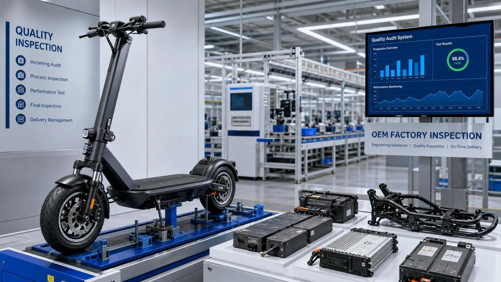 How to Evaluate an E Scooter Sourcing Factory for OEM Quality and Lead Time