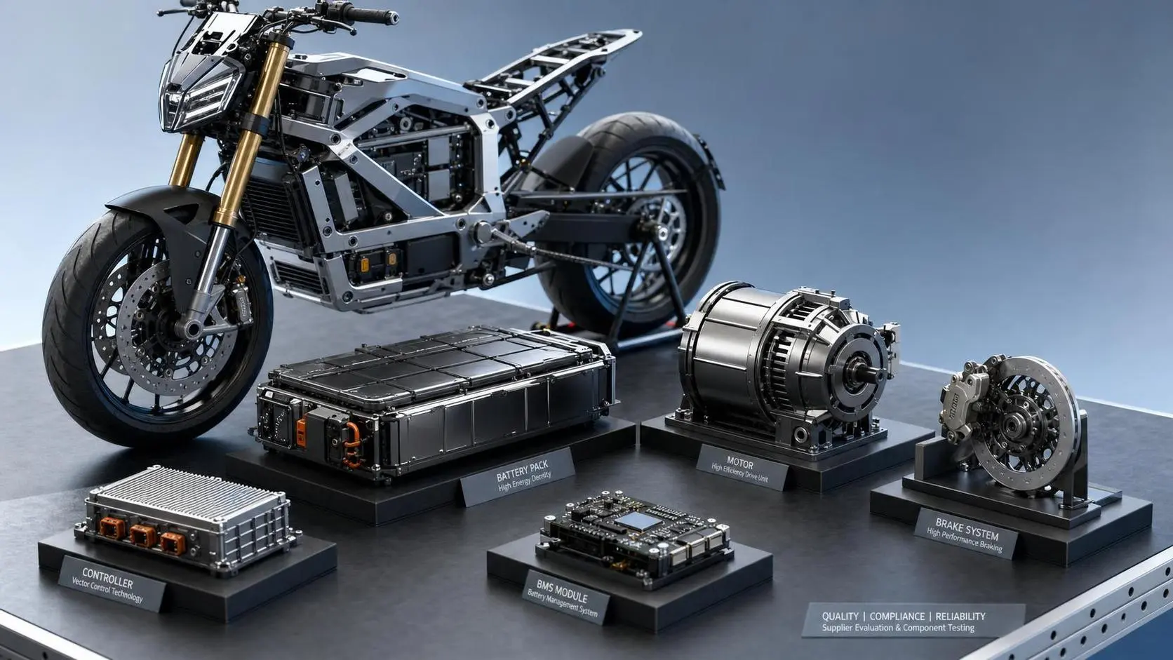 How to Evaluate Core Component Suppliers for Electric Motorcycles Before Sourcing?