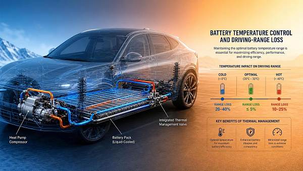Electric Vehicle Thermal Management: What Drives Battery Range Loss?