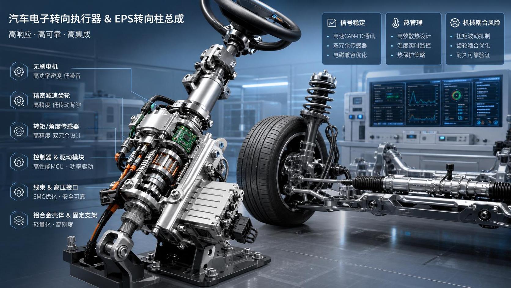Automotive Actuators for Steering: Key Failure Risks in EPS Integration