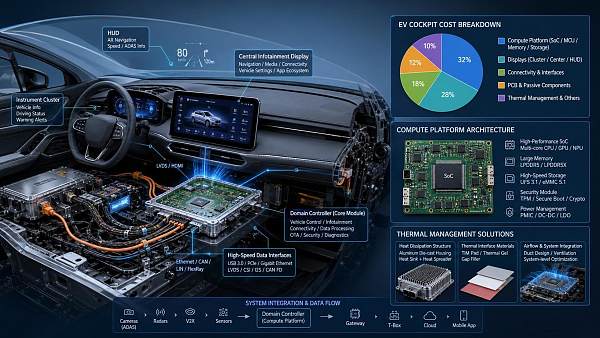 Cockpit Domain Control Cost Breakdown: What Drives EV Integration Budgets?