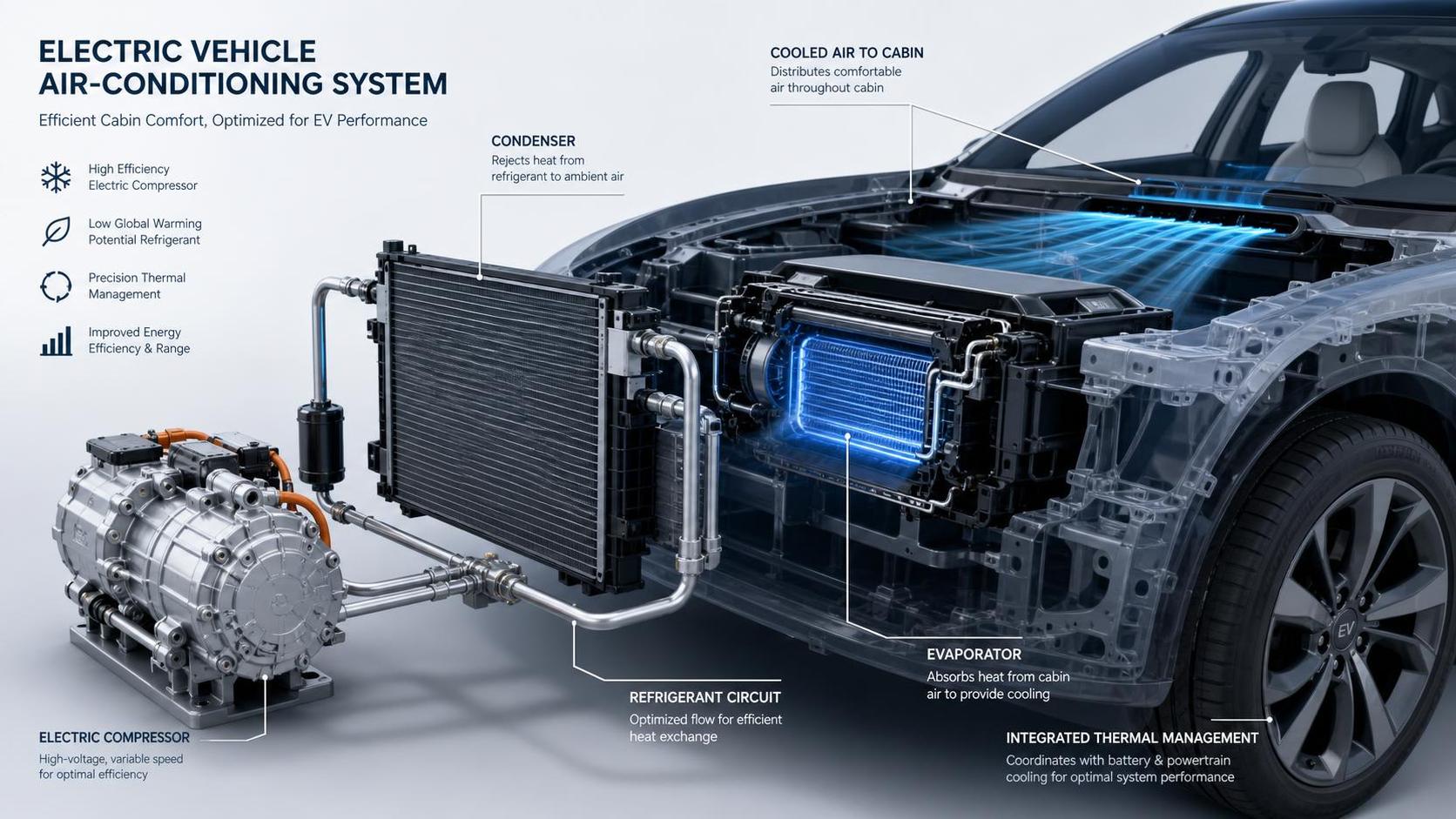 How to Size an Electric A|C Compressor for EV Cabin Cooling Load
