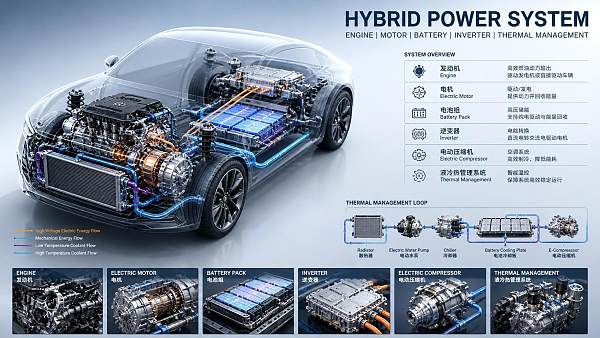 What Drives High Efficiency in Hybrid Vehicle Systems?