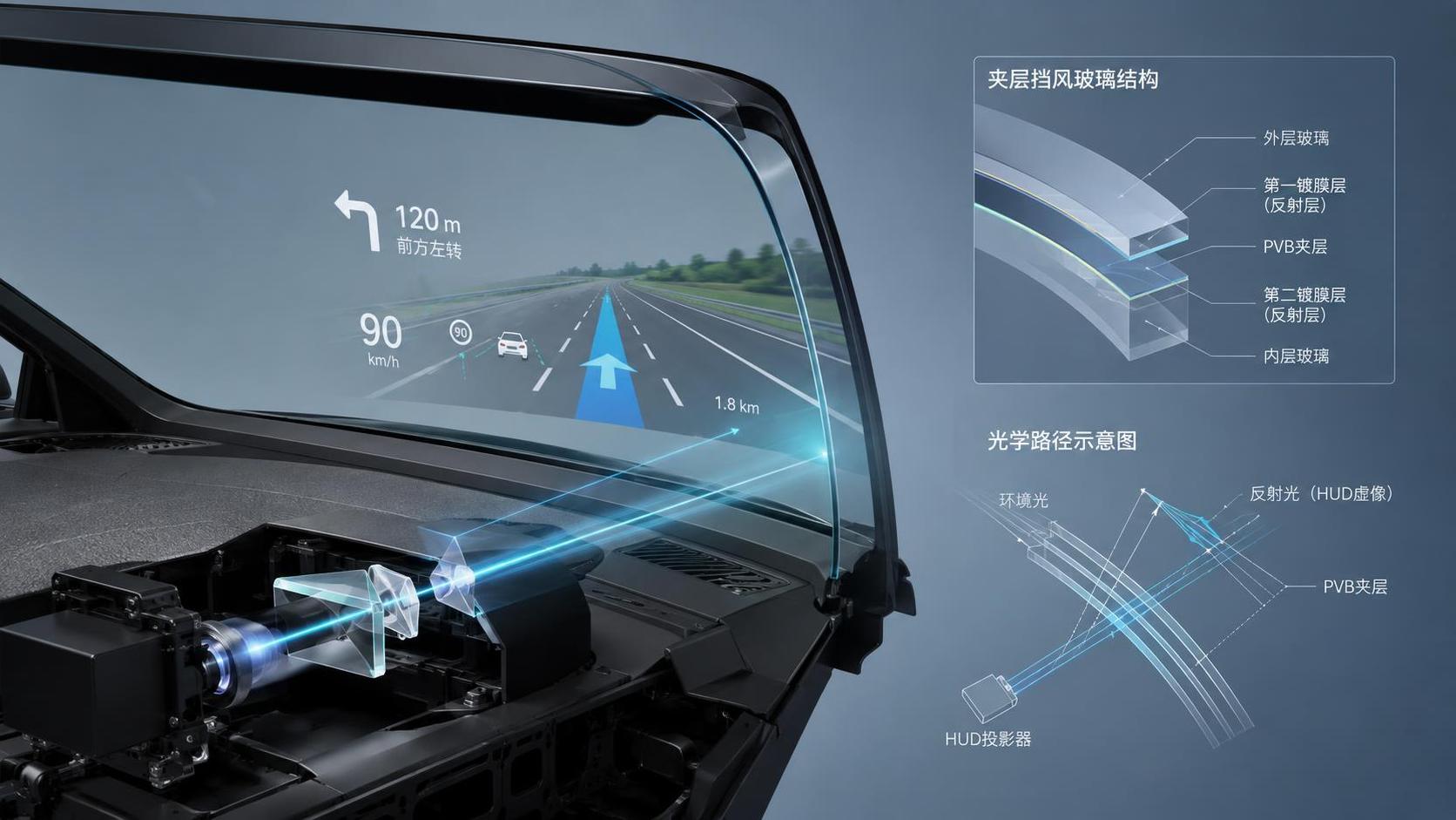 How to choose an AR-HUD projector for different windshield designs