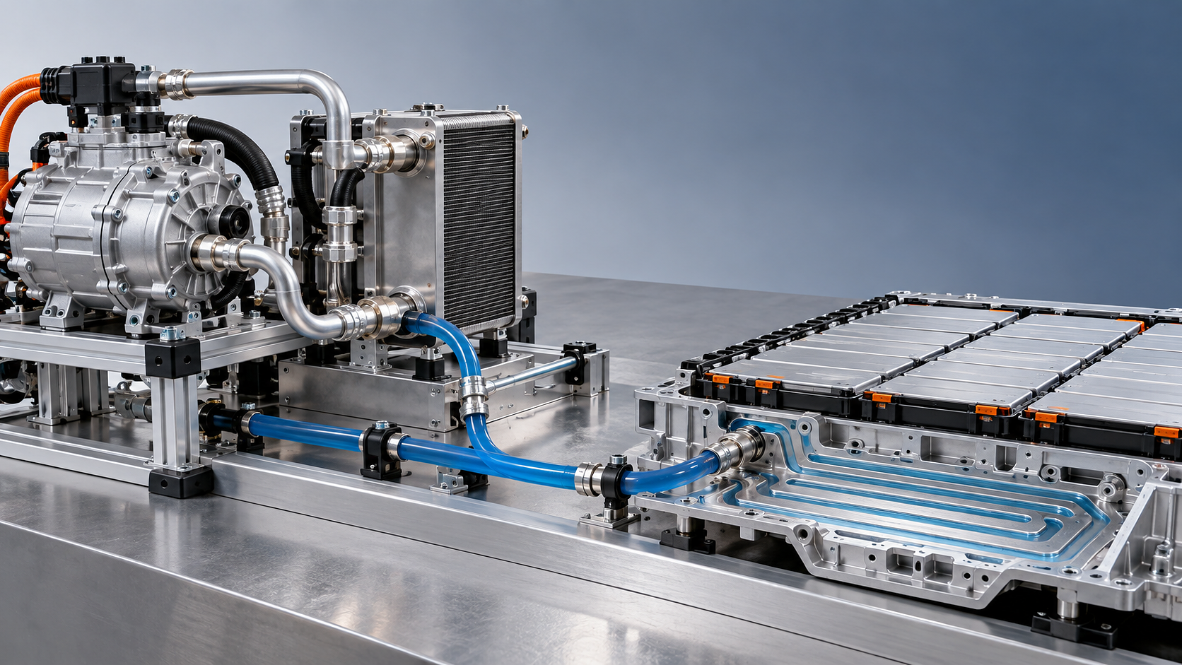 How electric compressor speed affects EV battery cooling capacity