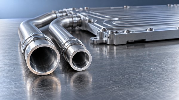 How does battery cooling pipe diameter affect coolant pressure drop?