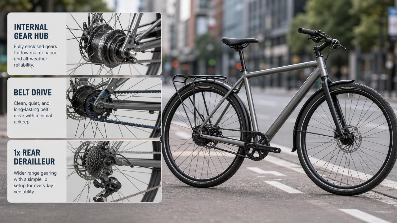 Bike Transmission Choices for Low-maintenance Commuting Bike Transmission Choices for Low-maintenance Commuting