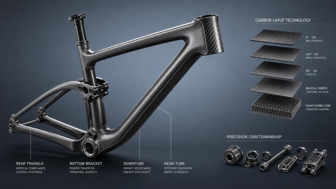 Mountain Carbon Fiber Bike Frames: How Layup Design Affects Ride Feel