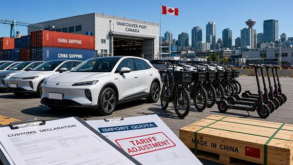 Canada Ends 100% EV Tariff on China, Starts Import Quota