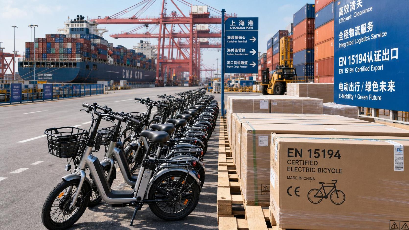 Shanghai Port Opens Fast Track for EN 15194 E-bikes