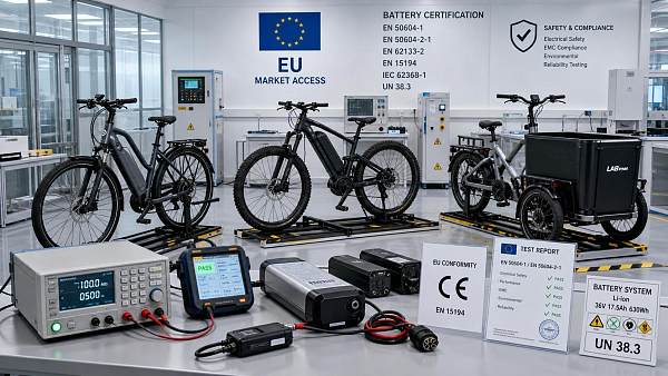 EU Tightens E-Bike Battery Certification From Oct 2026
