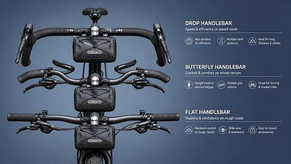 What handlebar shape makes the most sense for bicycle handlebars for touring?