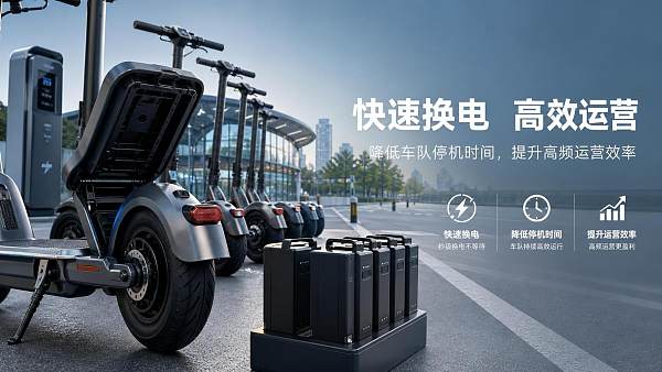 When does a swappable battery e scooter lower fleet downtime?