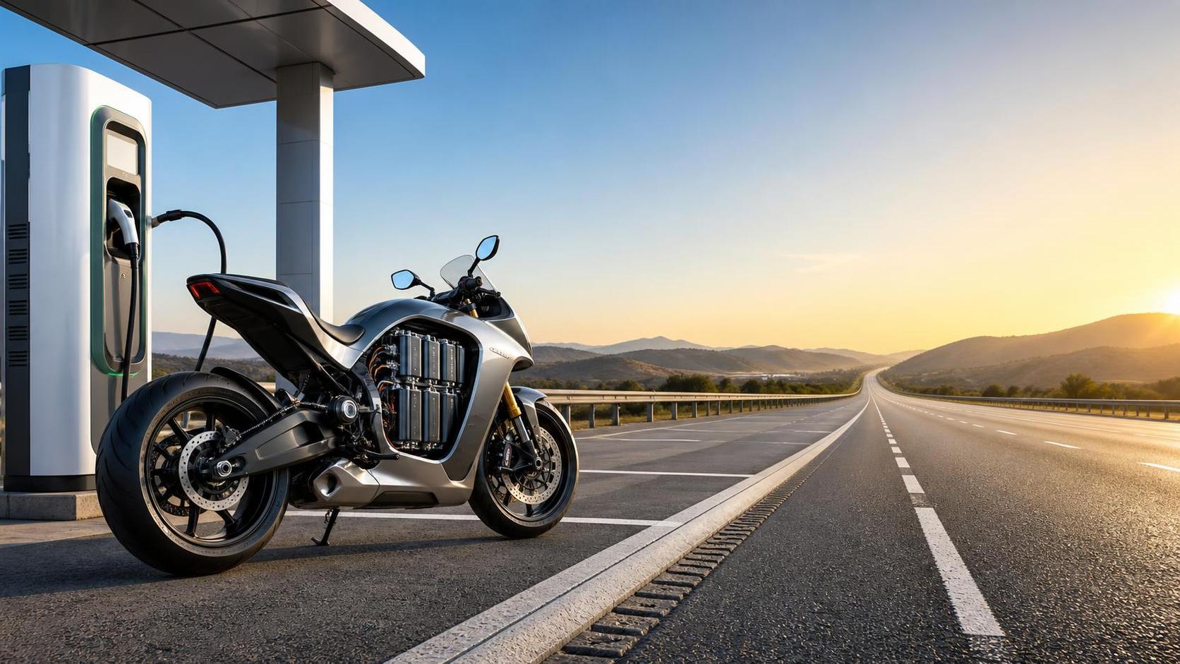 What range can high speed e motorcycles deliver at highway speeds?