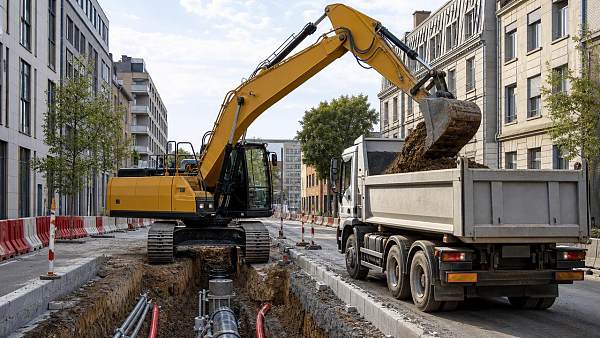 How Hydraulic Excavators Cut Cycle Time on Urban Job Sites