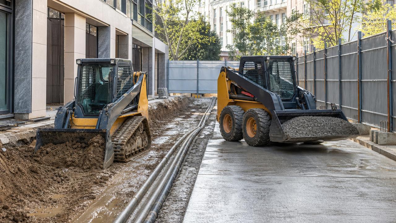 Skid Steer Loaders: Track vs Wheel for Tight Job Sites