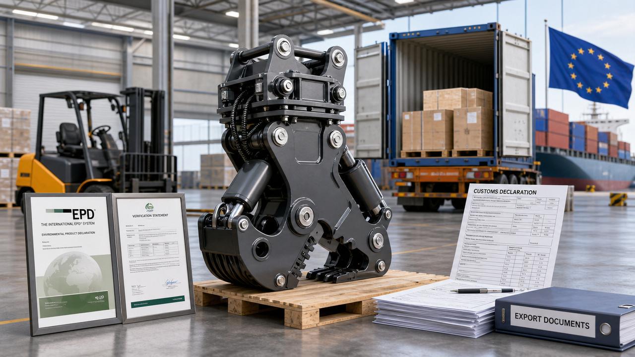 EU Requires EPDs for Hydraulic Attachments From July