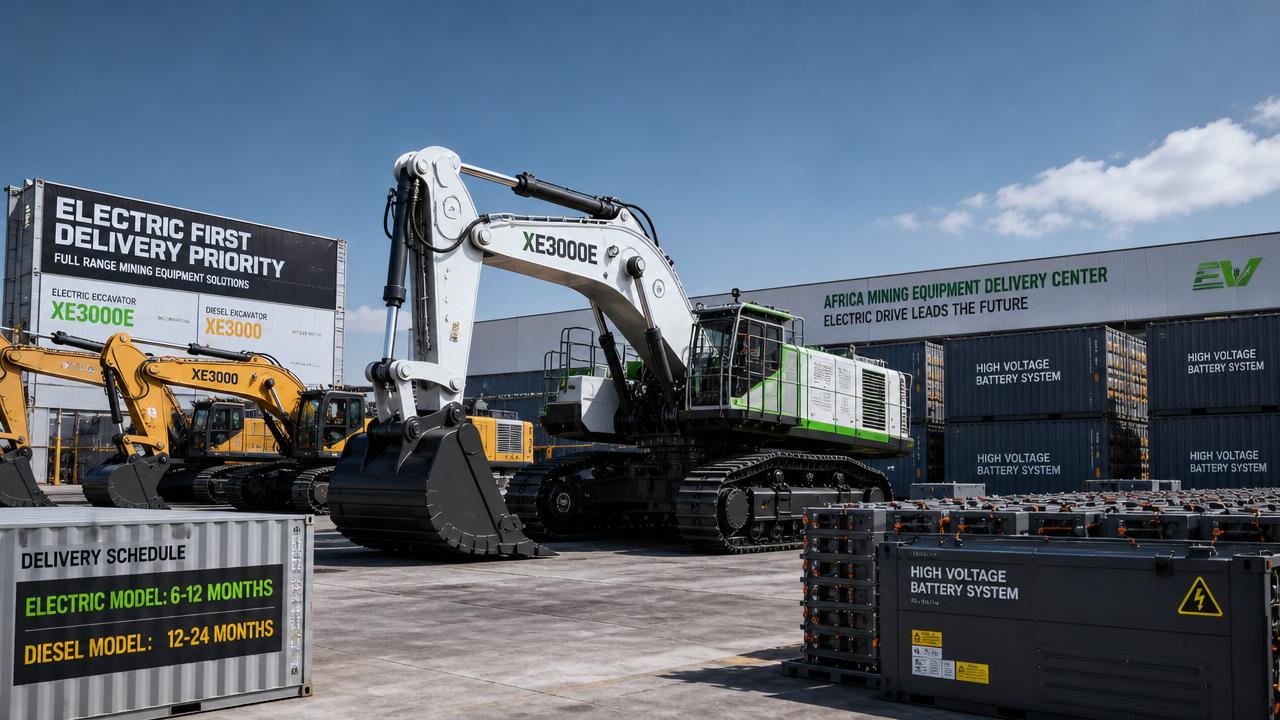 African Mining Excavator Lead Times Stretch to 18 Weeks
