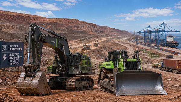 African Mining Excavator Lead Times Stretch to 18 Weeks