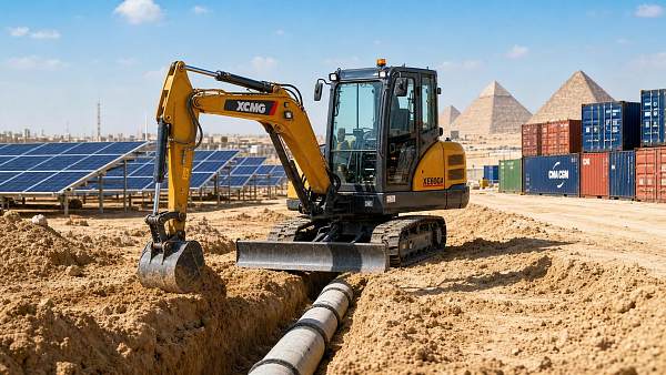 Egypt Cuts Tariffs to Zero as China Mini Excavator Exports Jump 92.3%