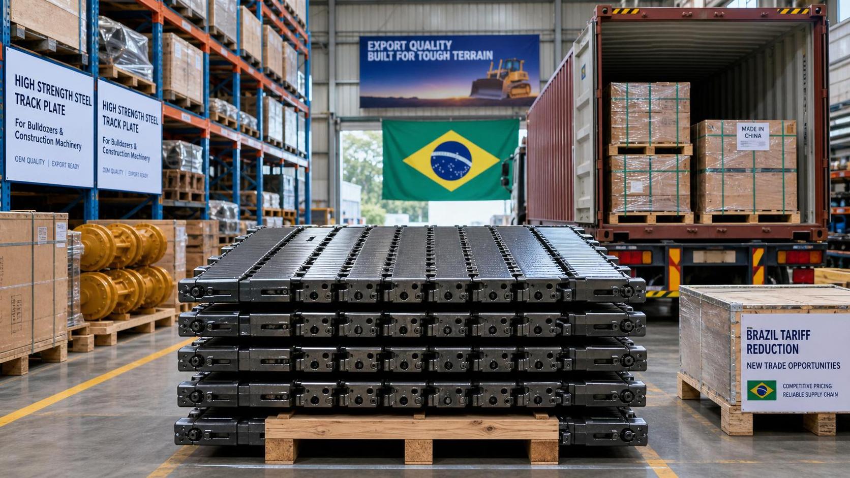 Brazil Cuts Import Duty on Dozer Track Shoes to 5.5%