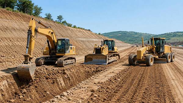 Earthmoving Equipment Applications for Slopes, Trenches, and Roads