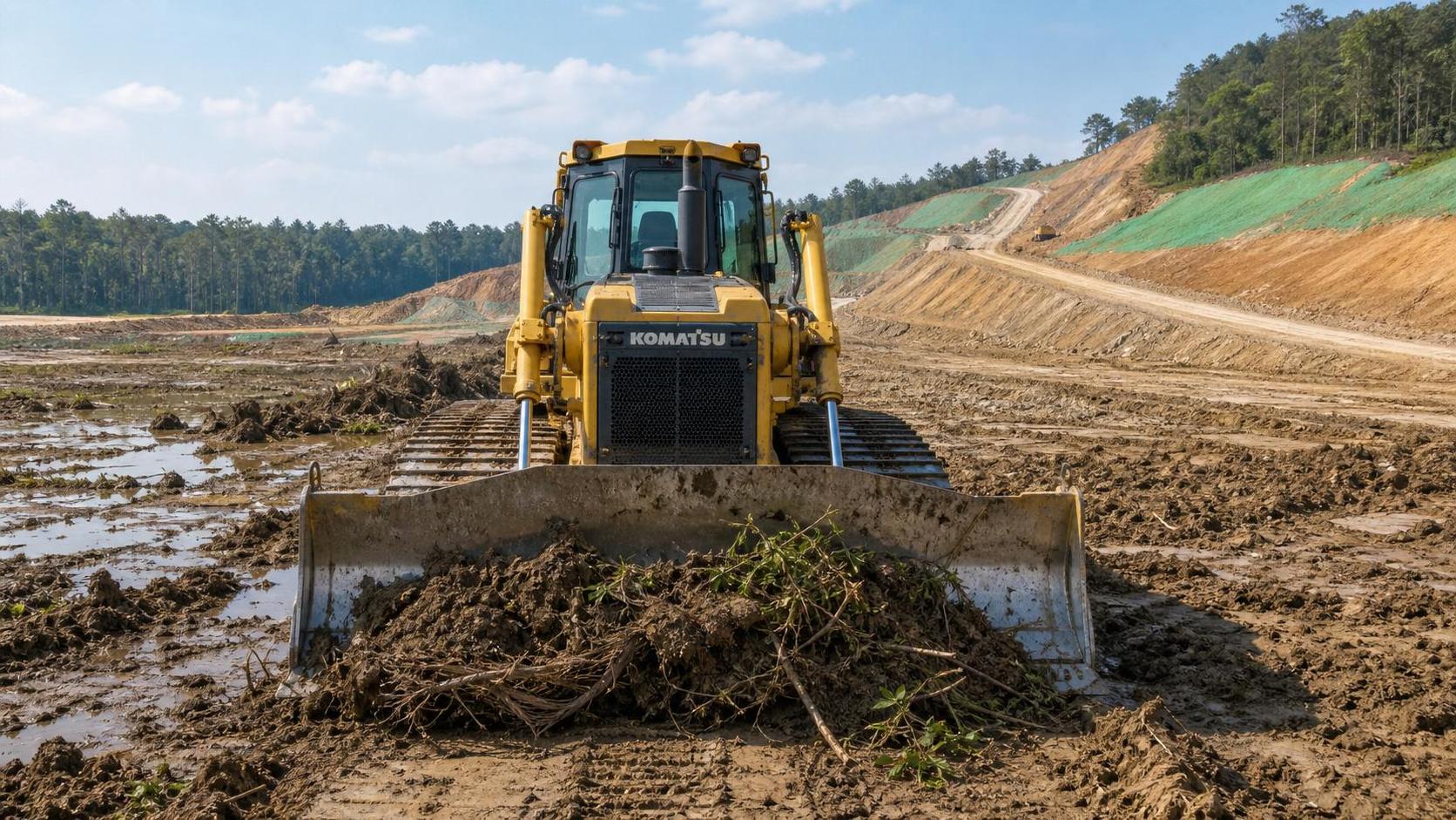 Bulldozer Application Guide for Soft Ground, Slopes, and Site Clearing