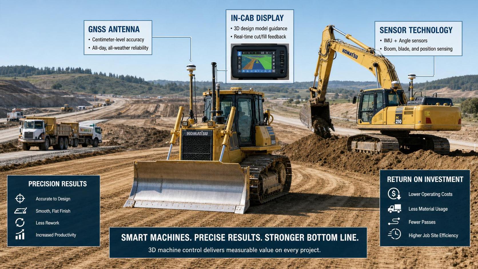 3D Machine Control System Price: Cost Drivers, Payback, and Hidden Fees