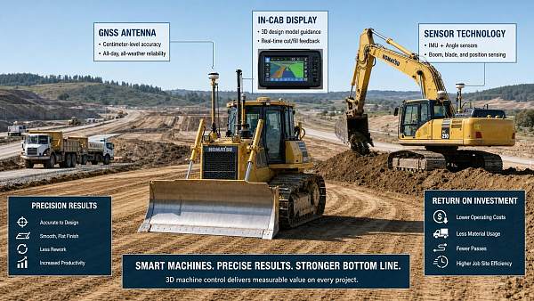 3D Machine Control System Price: Cost Drivers, Payback, and Hidden Fees