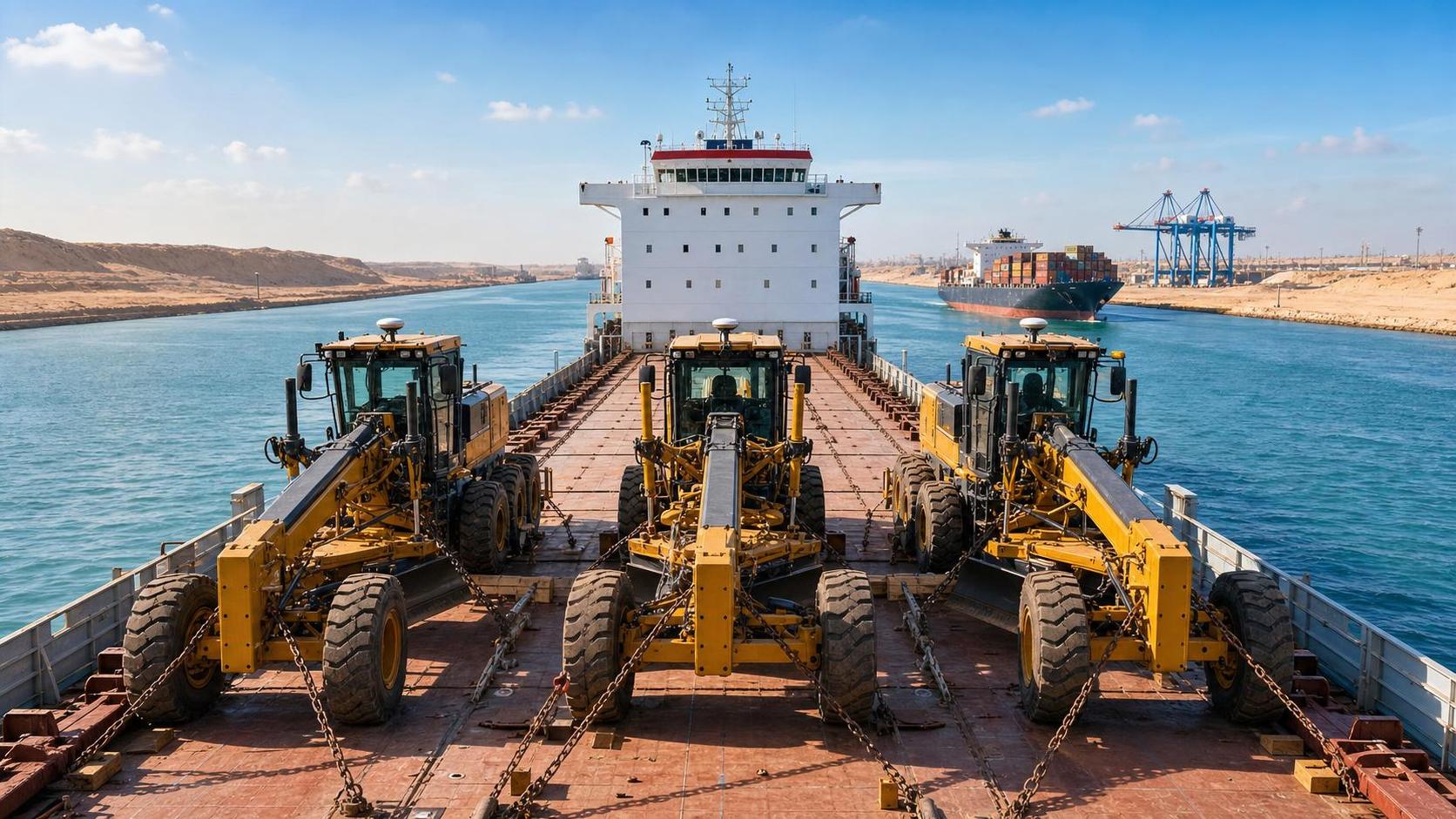 Suez Canal Caps Oversized Smart Grader Loads