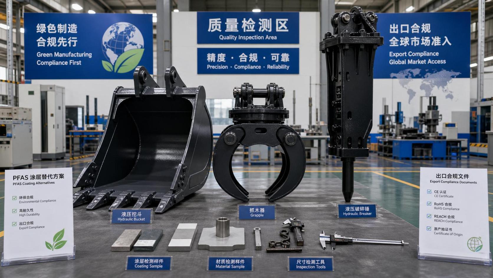 Draft REACH Annex XVII Revision Targets PFAS-Coated Hydraulic Attachments