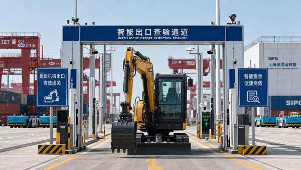 Shanghai Launches Smart Export Lane for Mini Excavators