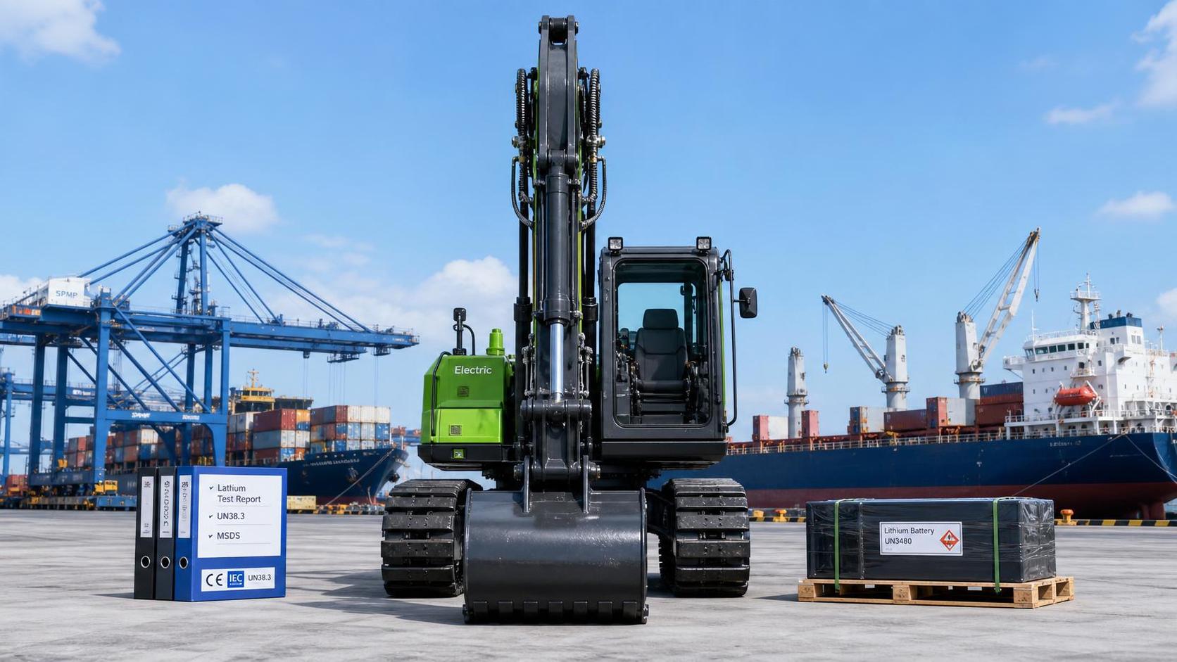 China Customs Tightens Export Checks on Electric Excavators