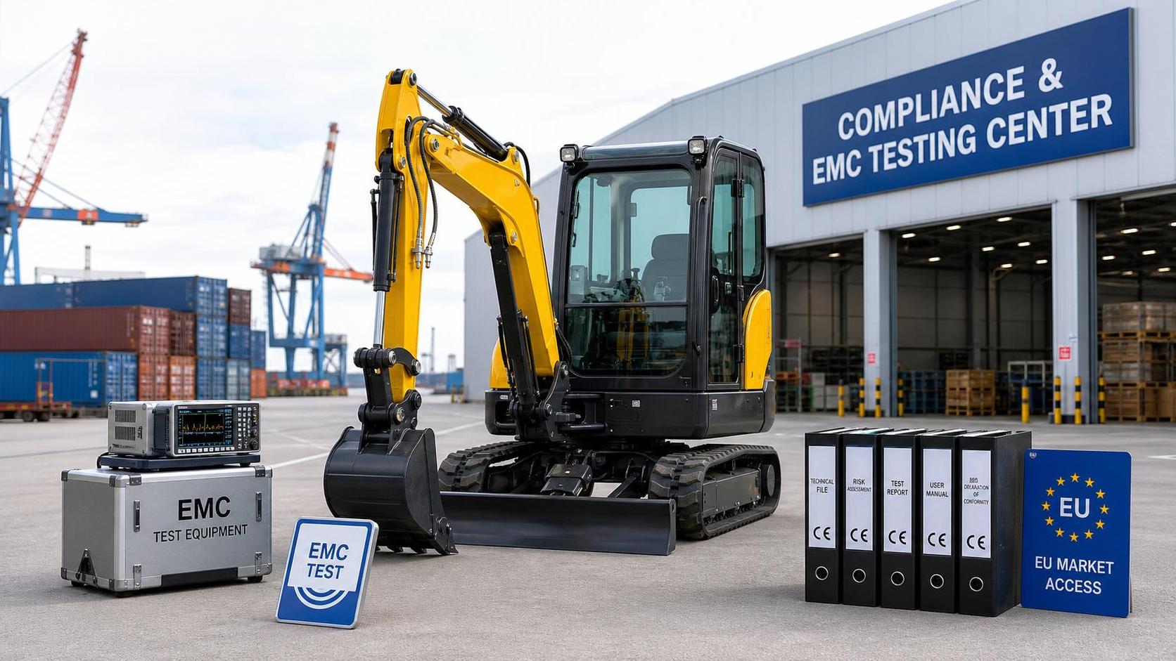 EU CE Rule Tightens EMC Proof for Electric Excavators