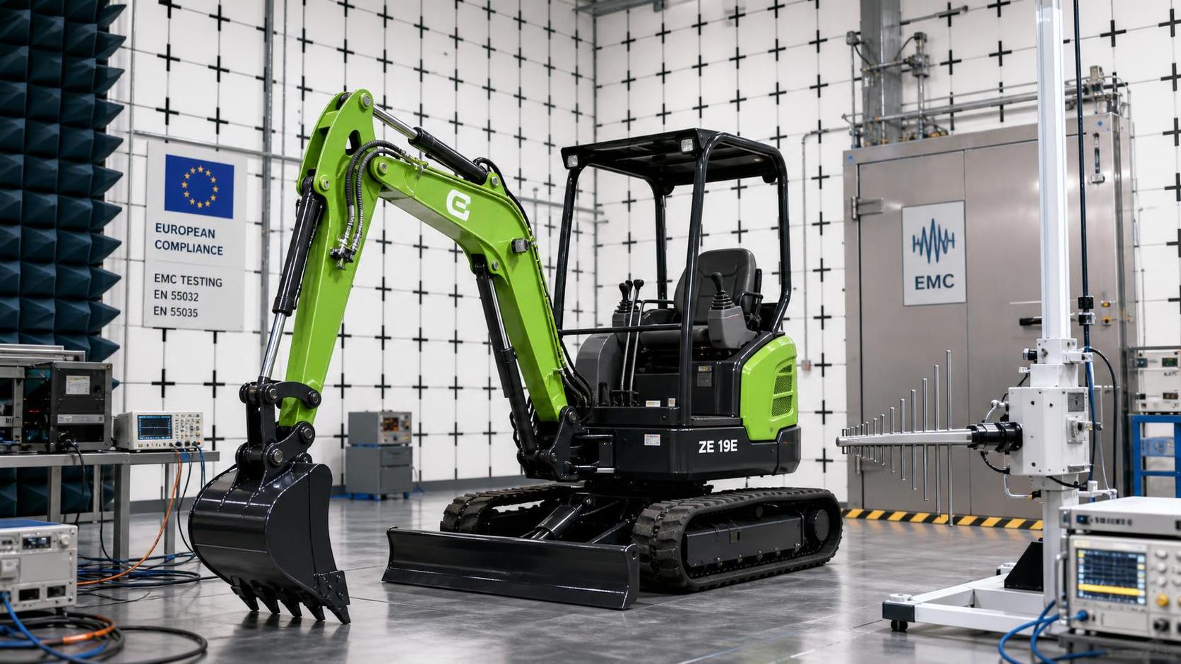 EU CE Rule Update Raises EMC Test Bar for Electric Excavators