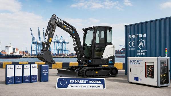 EU Rule Requires Fire Certification for Electric Excavators