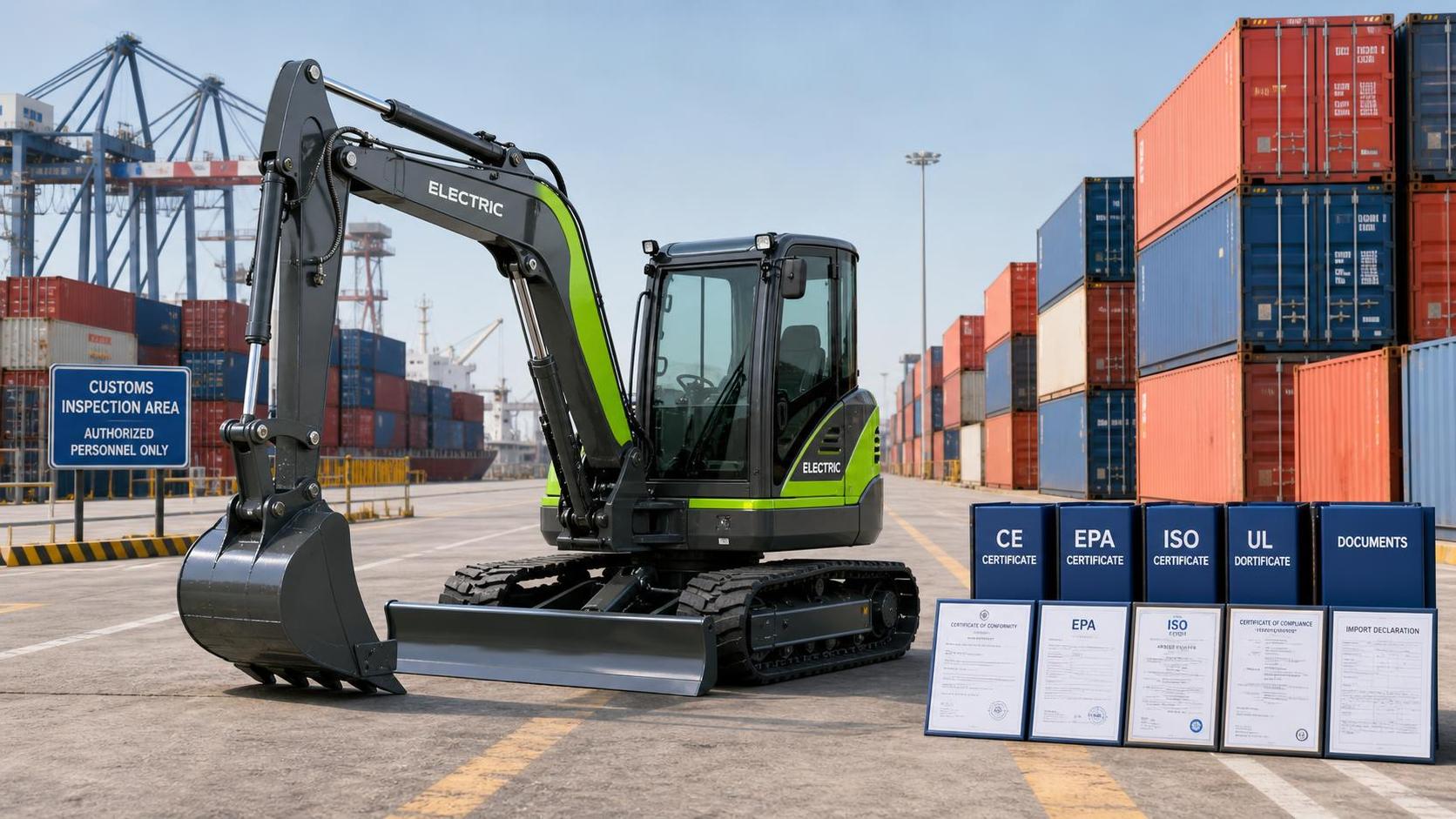 CBP Sets Fire-Test Filing Rule for Electric Excavators