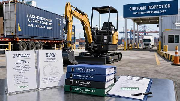 CBP Requires UL 2750B Reports for Electric Excavator Imports
