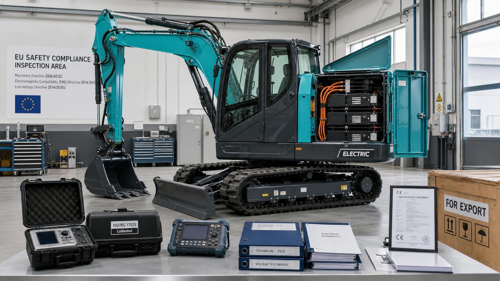 EU Makes EN ISO 12100 Safety Review Mandatory for Electric Excavators