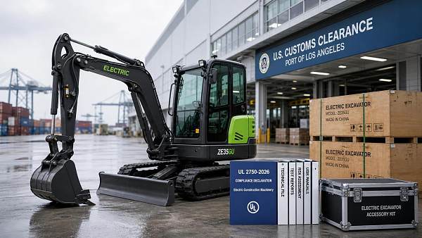CBP Rule Adds UL 2750-2026 Filing for Electric Excavators