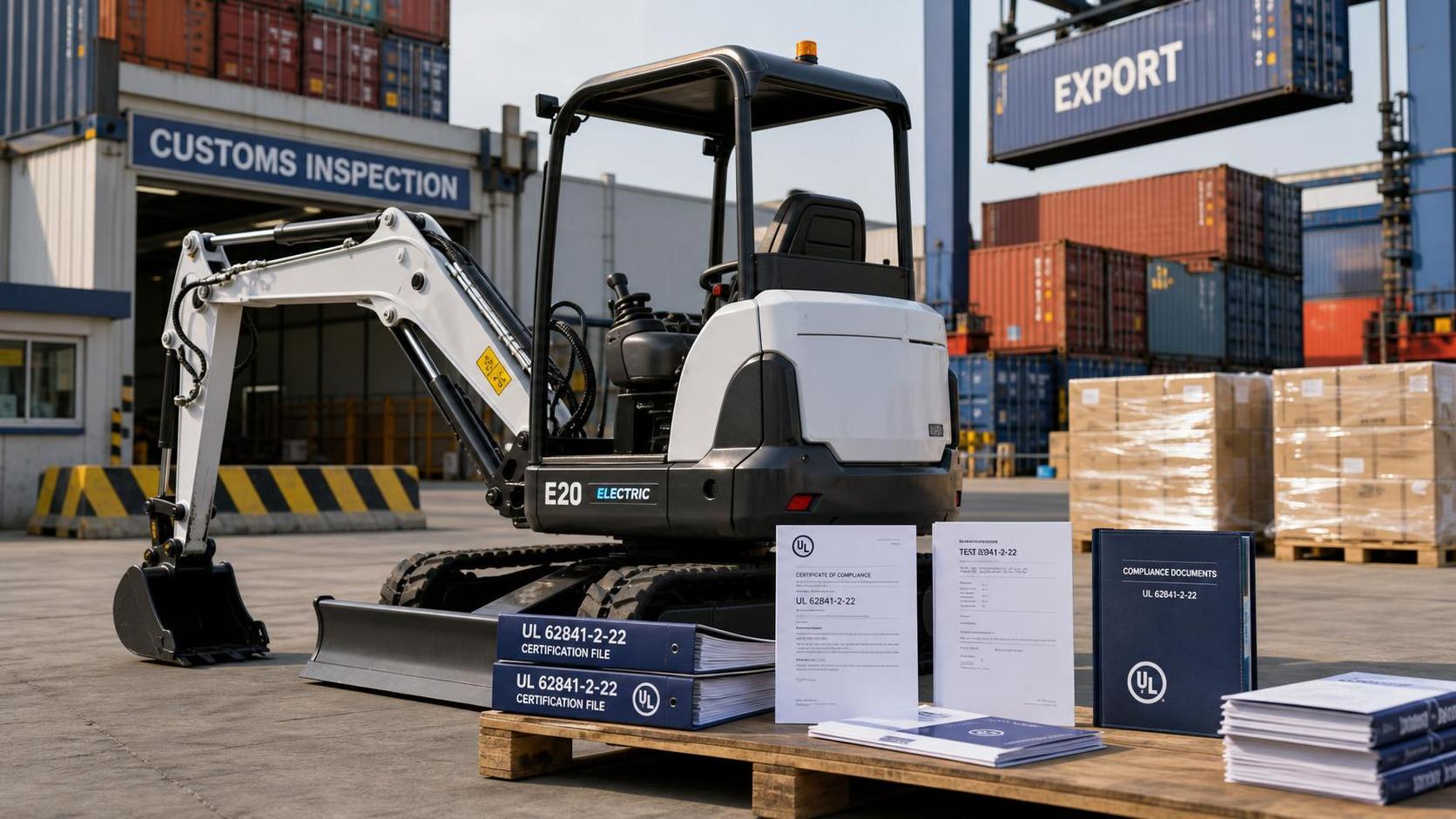 U.S. Customs Requires UL 62841-2-22 Declaration for Electric Excavator Imports