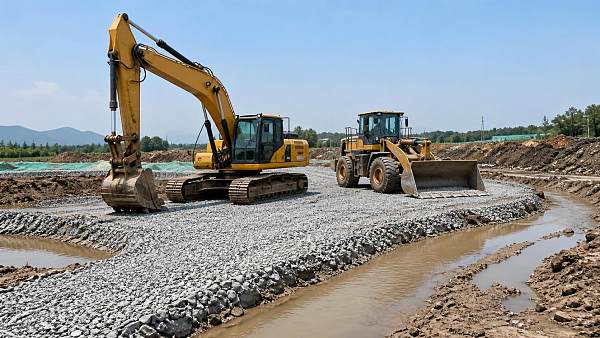 When do construction equipment drainage solutions make sense on soft ground?