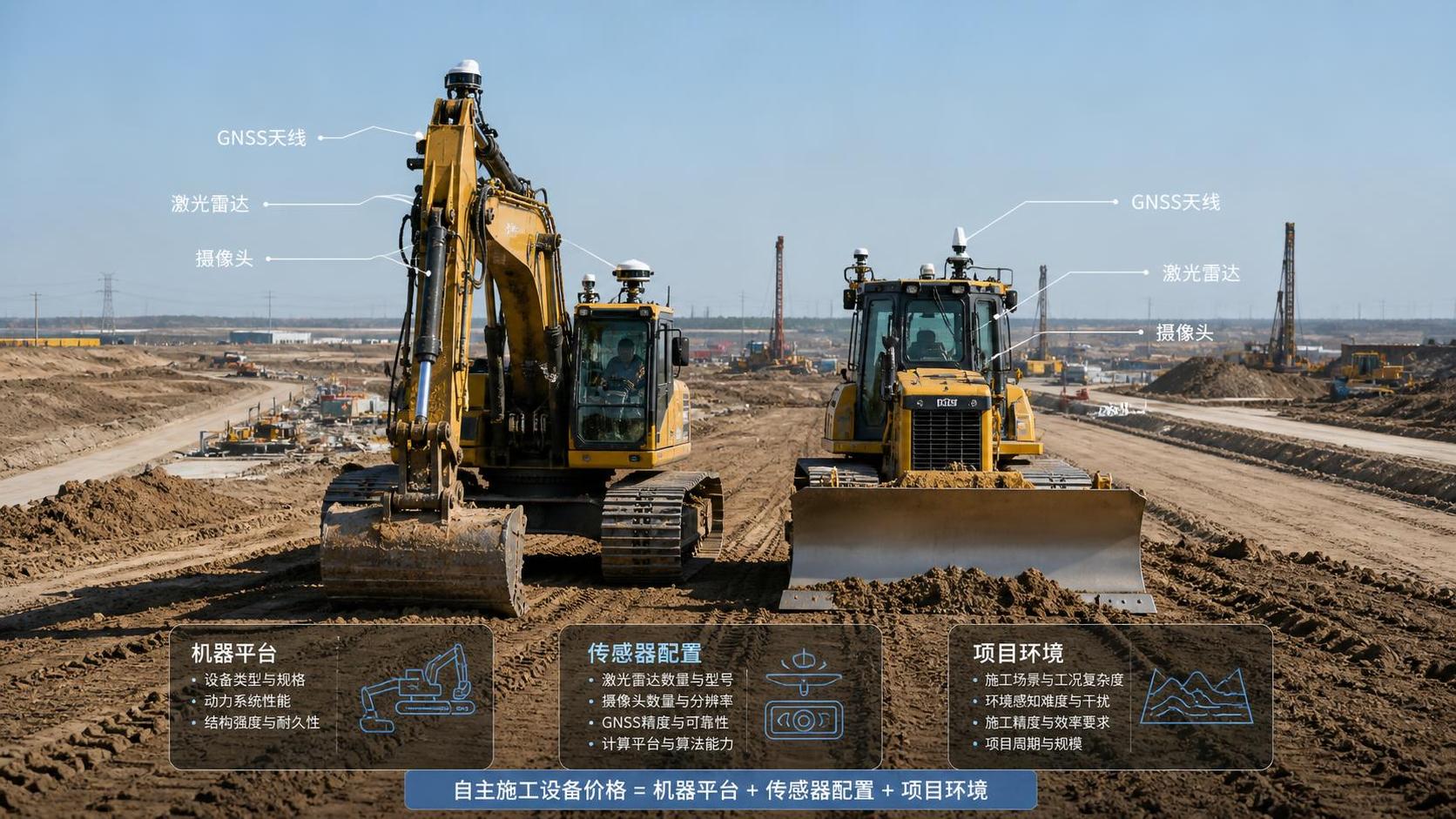 What drives autonomous construction equipment price in real projects