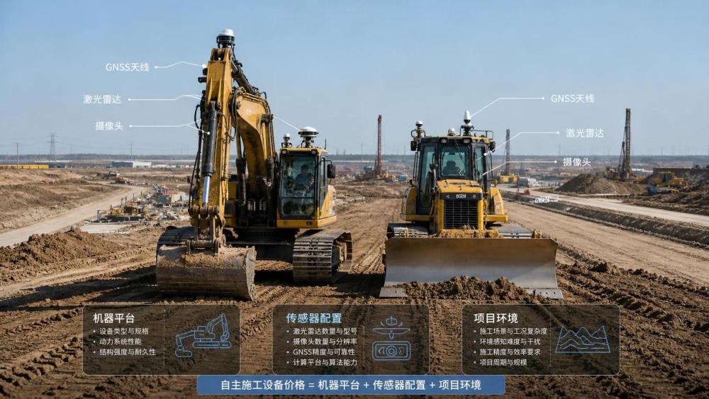 What drives autonomous construction equipment price in real projects What drives autonomous construction equipment price in real projects