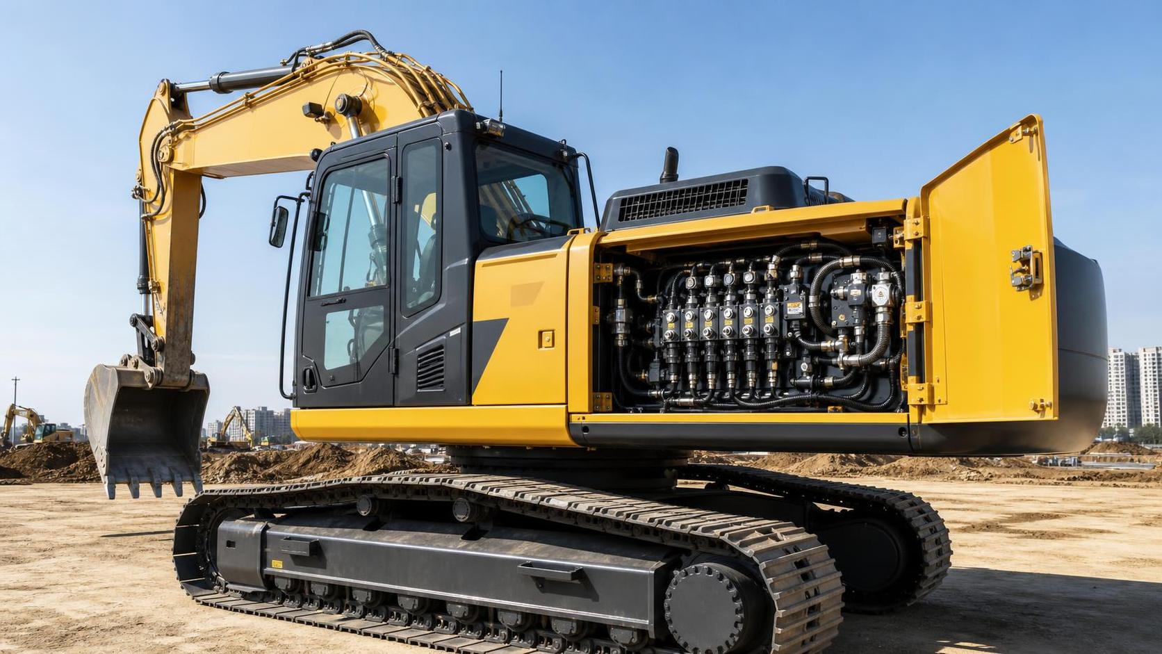 How electronic valve controls affect excavator hydraulic response